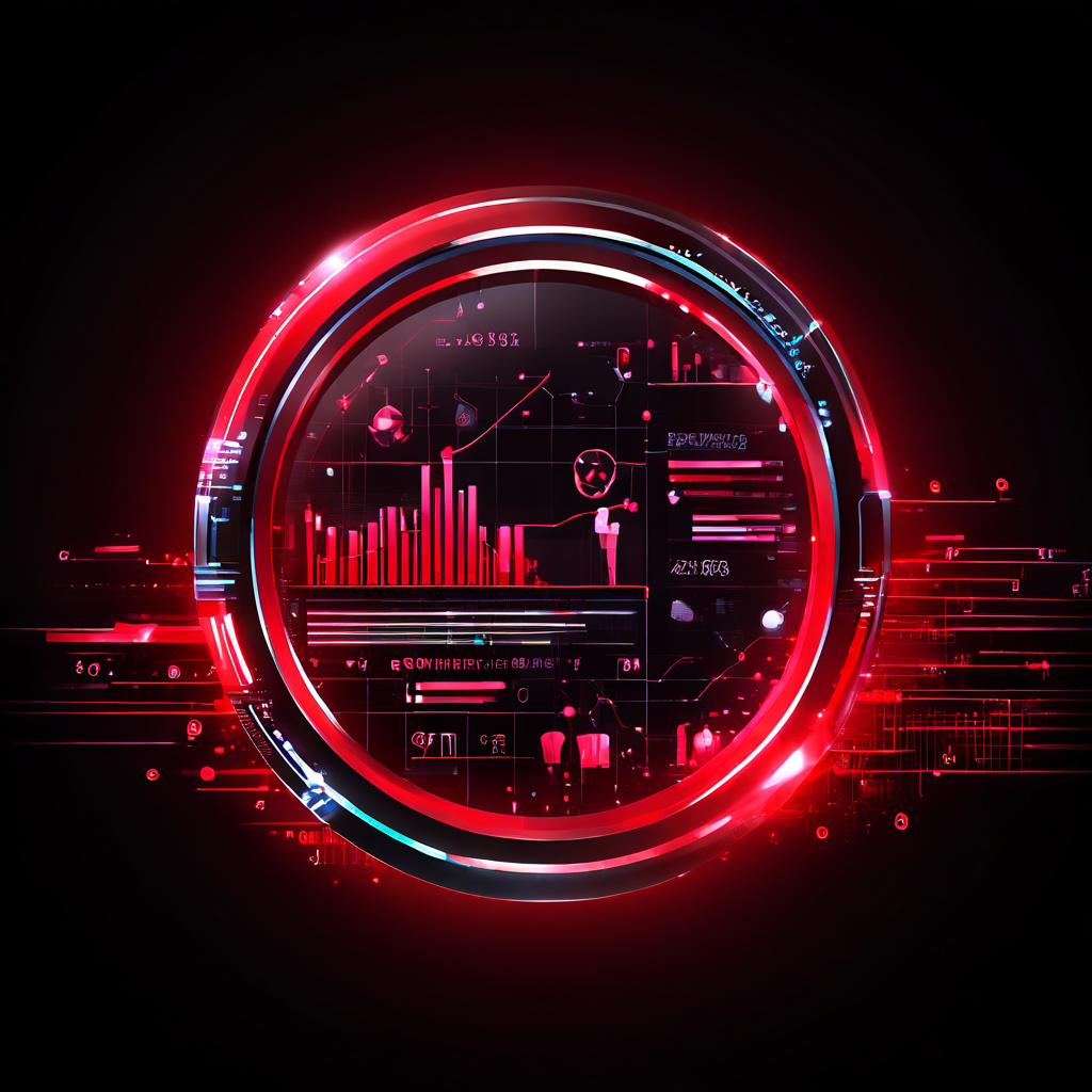 돋보기가 댓글 패턴을 분석하여 붉은색 경고로 허위 조작을 찾아내는 미래형 보안 인터페이스다