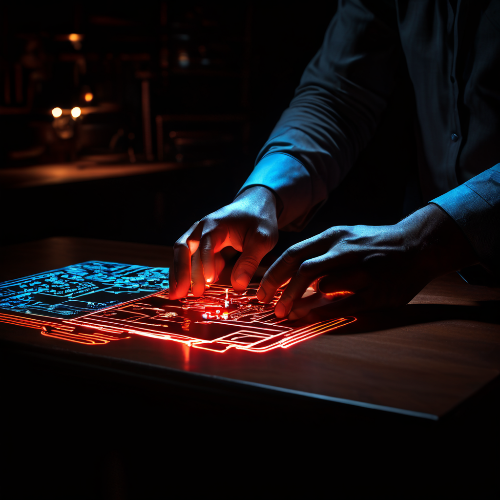 숨겨진 사이버 위협이 중요한 데이터 동기화 연결을 몰래 끊어 치명적인 보안 취약점을 유발하는 상황을 묘사하는 이미지입니다.