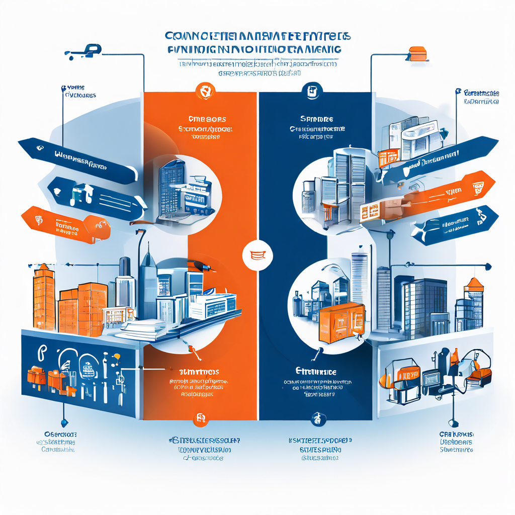 본사가 모든 매장을 직접 통제하는 직영점 모델과, 독립적인 가맹 파트너와 운영 권한을 공유하는 프랜차이즈 모델의 구조적 차이점을 비교 설명하는 다이어그램 이미지.