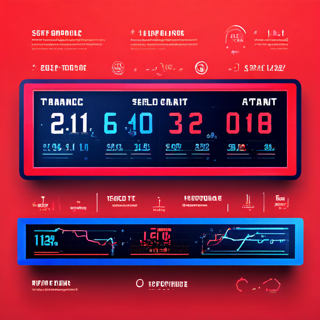 스포츠 스코어보드의 시간 지연과 데이터 스트림을 분석하여 실시간 레이턴시 원리를 설명하는 이미지.