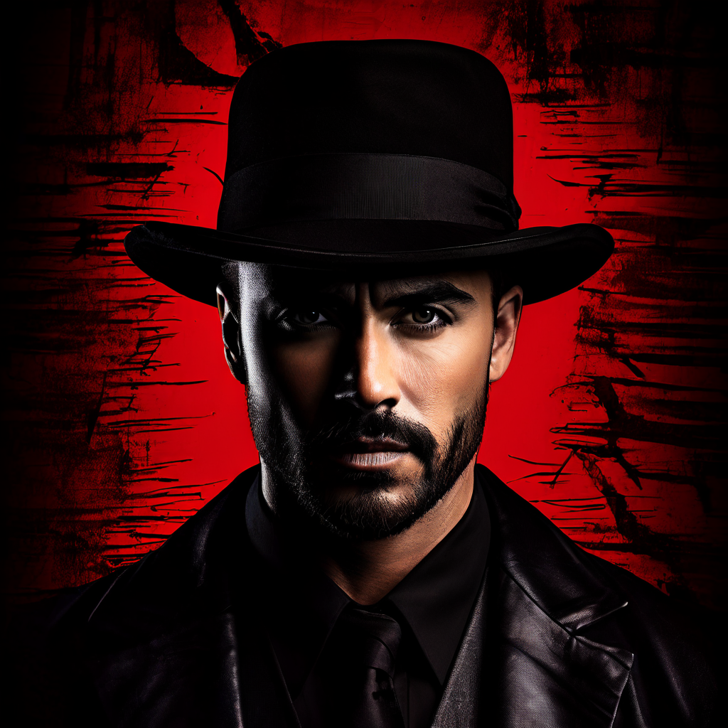 블랙리스트 명단에 오른 이름 하나가 만들어내는 어두운 파장이 개인의 삶과 경력 전체에 미치는 광범위하고 치명적인 영향을 상징적으로 묘사하는 그림.