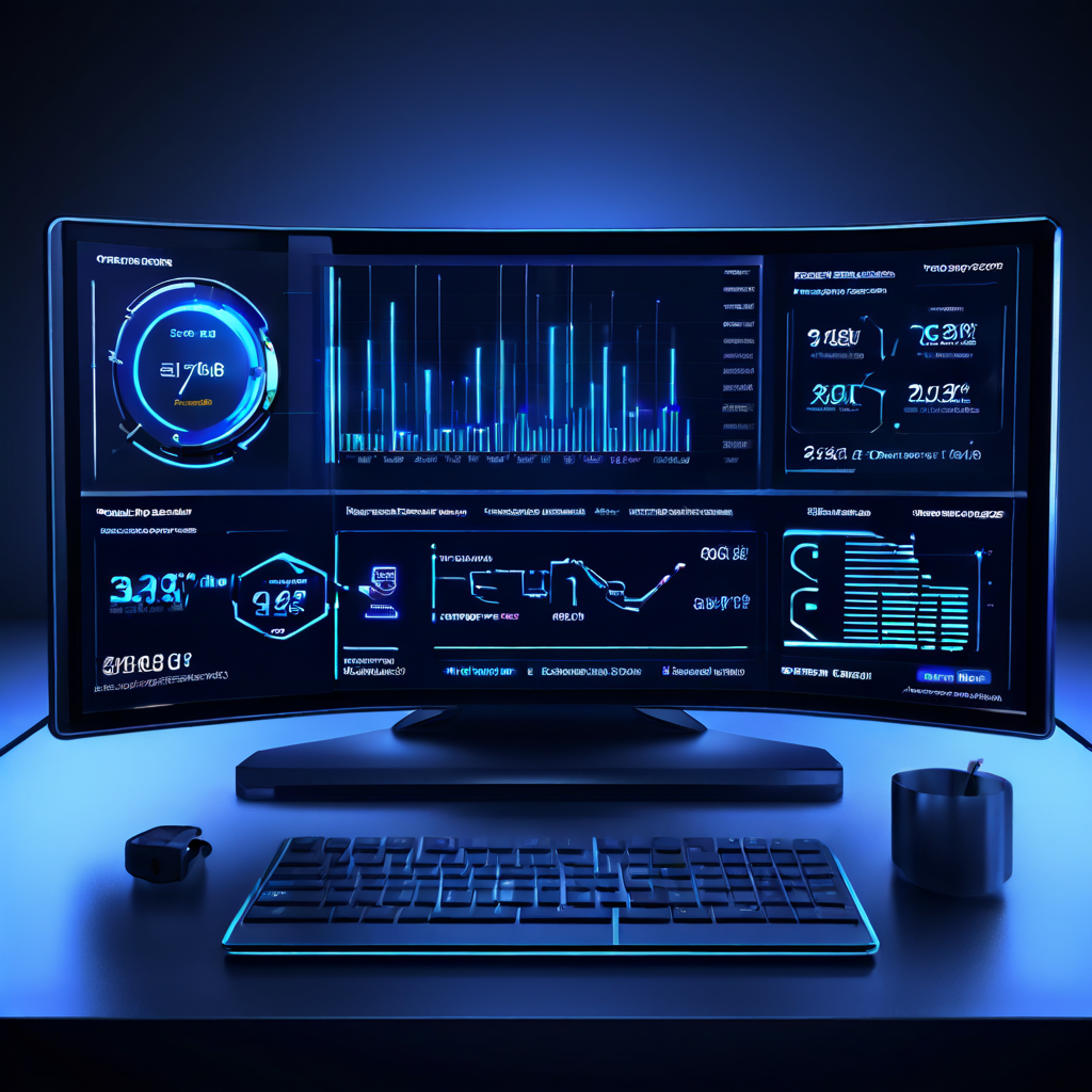 베어메탈과 가상화 환경의 성능을 직접 비교하는 벤치마크 대시보드로, CPU, 메모리, I/O 속도 등 핵심 성능 지표를 그래프로 명확하게 보여주는 이미지.