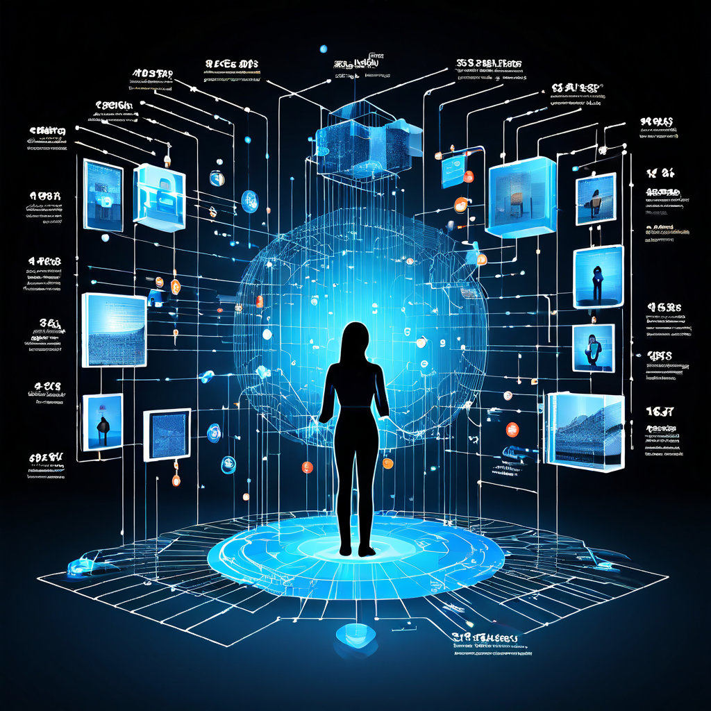 인공지능이 사진 한 장을 분석하여 방대한 데이터베이스 속 시각적으로 유사한 이미지들을 찾아 연결하는 이미지 검색 기술의 작동 원리를 설명하는 인포그래픽 다이어그램입니다.