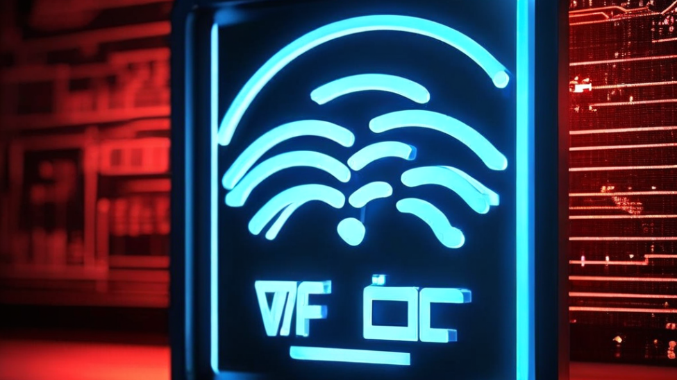 중복된 IP 주소 오류 메시지가 표시된 공공 와이파이 아이콘으로, 네트워크 오인식이 초래할 수 있는 숨겨진 보안 위험을 상징적으로 보여줍니다.