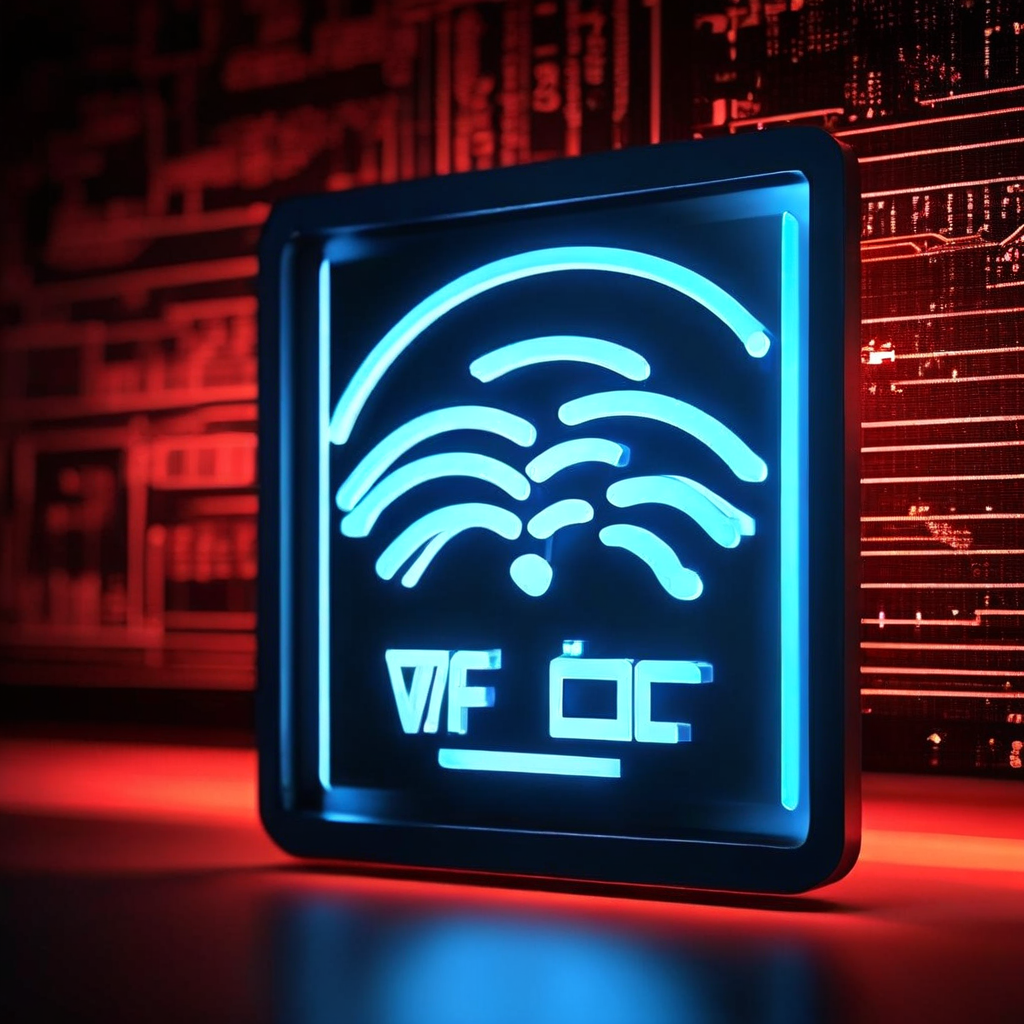 중복된 IP 주소 오류 메시지가 표시된 공공 와이파이 아이콘으로, 네트워크 오인식이 초래할 수 있는 숨겨진 보안 위험을 상징적으로 보여줍니다.