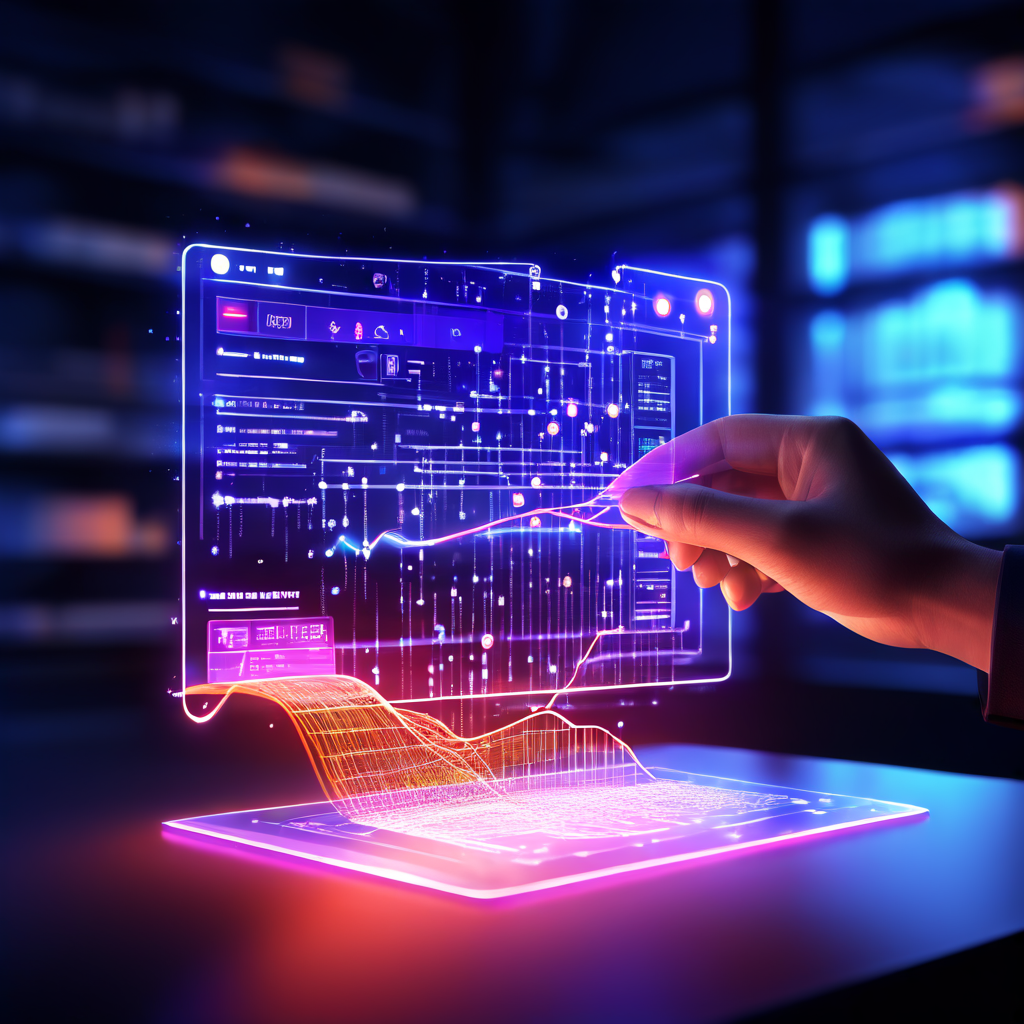 사용자가 제출한 디지털 문서가 빛나며 변환되어 고객 지원 담당자에게 연결되는 명확하고 효율적인 데이터 전달 경로를 시각적으로 표현한 이미지입니다.