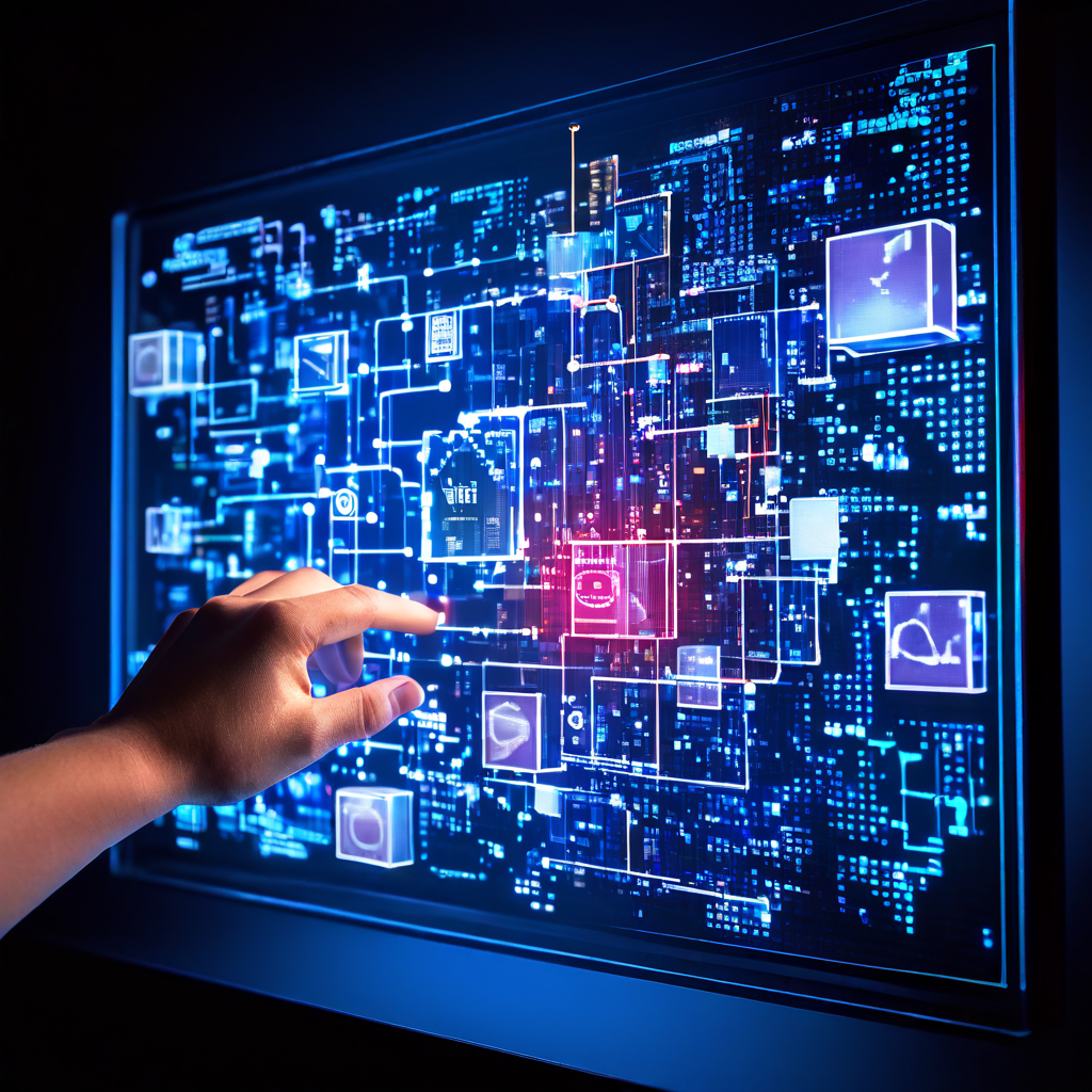 다양한 출처에서 수집된 데이터 퍼즐 조각들이 손에 의해 모여 화면 위에서 검증되고 완성된 하나의 이미지로 통합되는 과정을 시각화한 그림입니다.