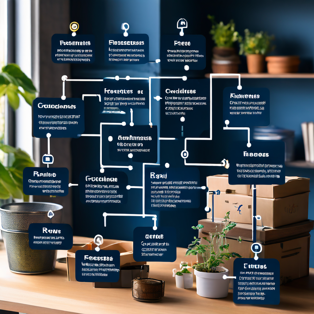 고객 리뷰 텍스트에서 핵심 키워드를 추출하여 체계적인 데이터 군집으로 정리하는 과정을 단계별로 보여주는 실용적인 키워드 분석 플로우차트입니다.
