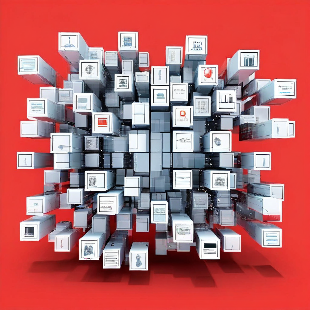 디지털 콘텐츠 레이아웃에서 동일한 정보 블록과 아이콘이 대칭적으로 배치되어 자료의 체계적인 복제와 일관된 정보 구조를 강조하는 방식을 보여줍니다.