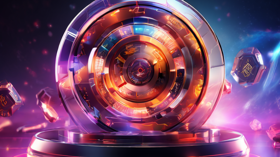 Premium digital interface showing layered data signals and secure cloud flow as an abstract online casino solution for high...