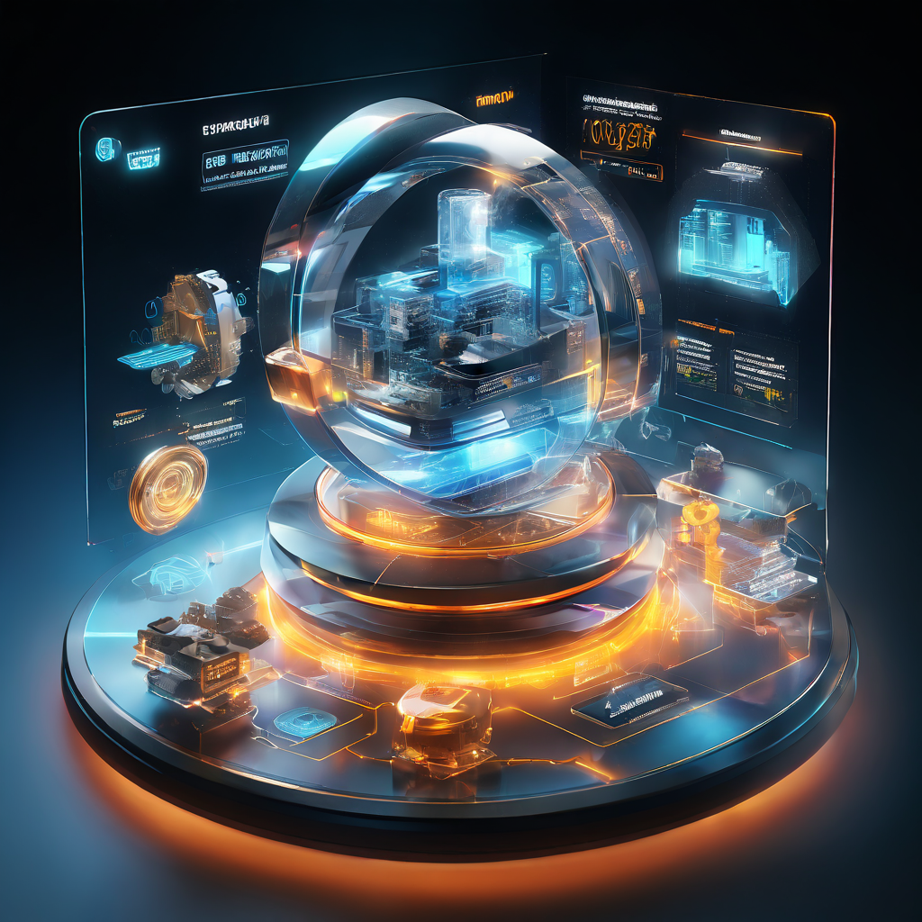Digital dashboard displaying a balance snapshot before settlement with glowing interface layers and secure data flow paths.