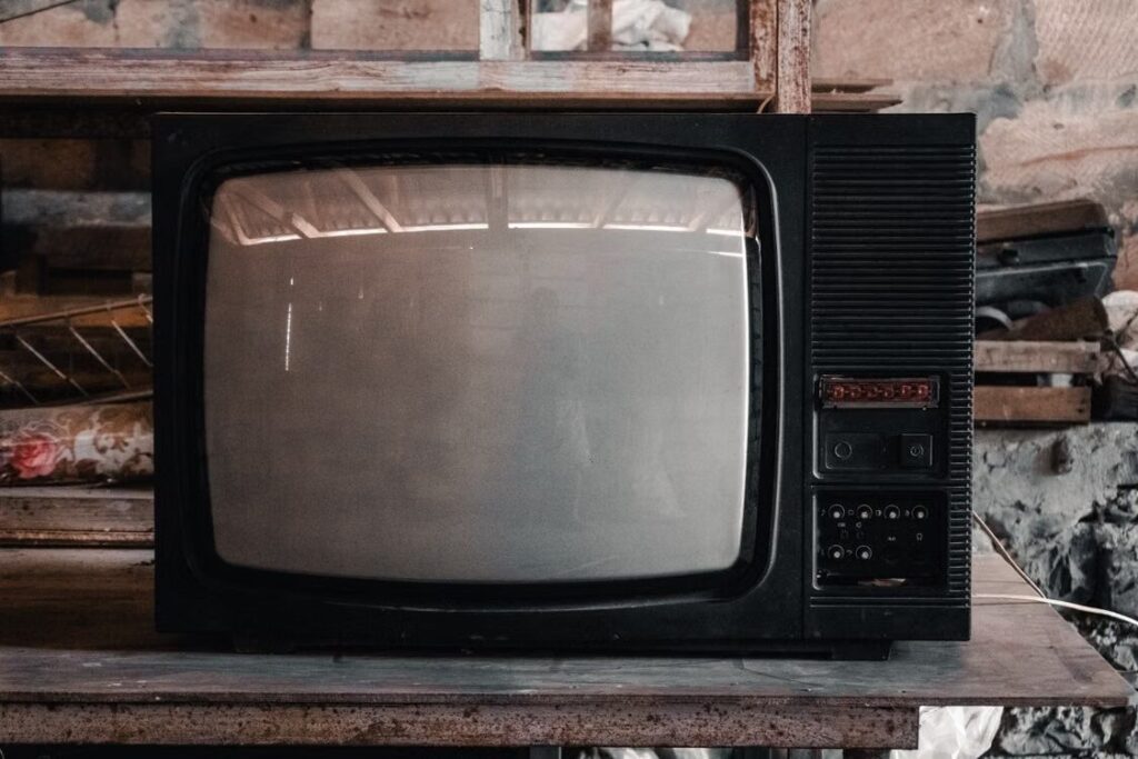 Older television that may still be usable with an external streaming device.